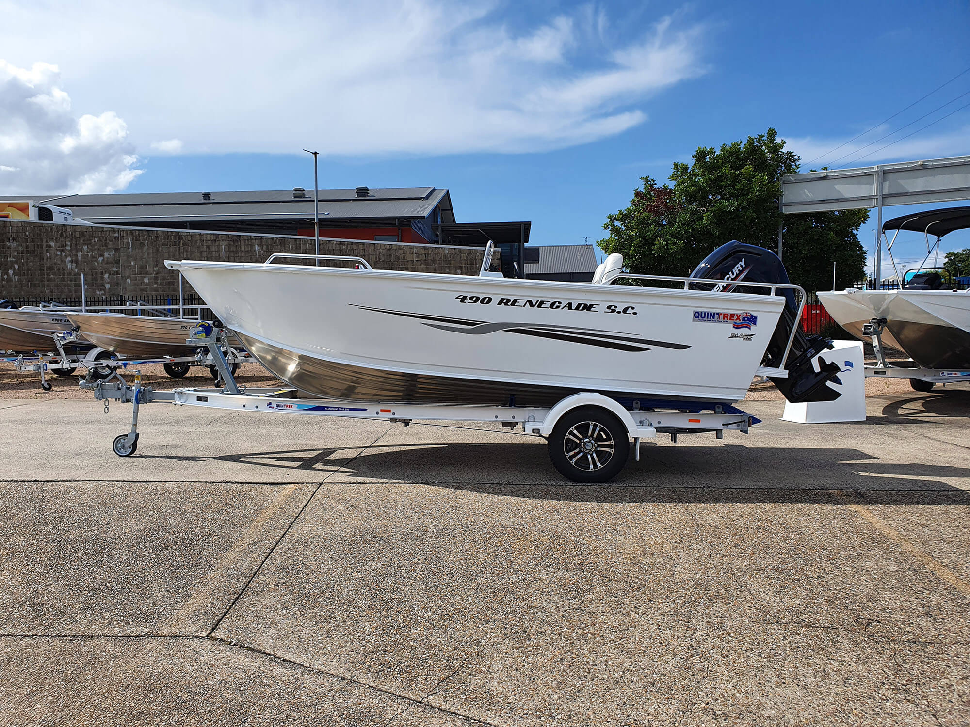 New Quintrex 490 Renegade Side Console - Caloundra Marine Boats & Services